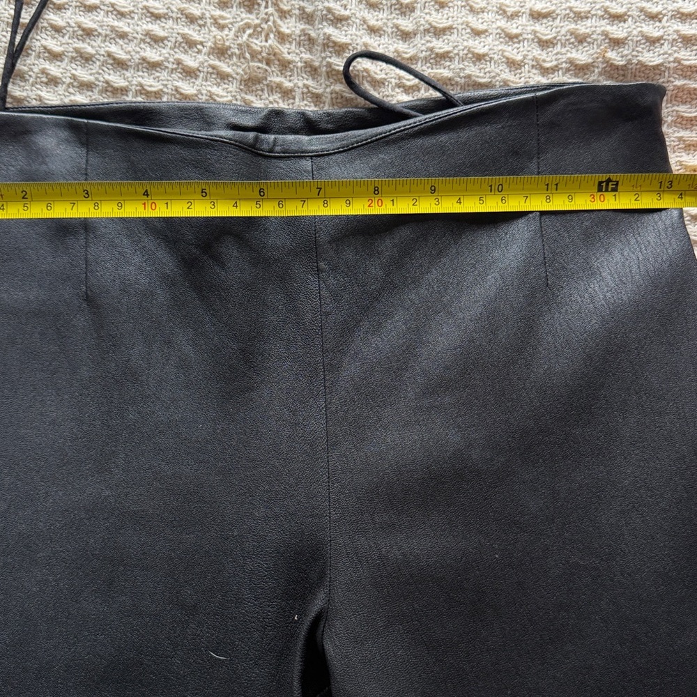 Ralph Lauren Purple Label Black Leather Pants Size 2 - Picture 5 of 13